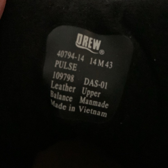 Drew shoes men’s pulse boots, cushion pad, size 14 M 43 - Picture 7 of 8